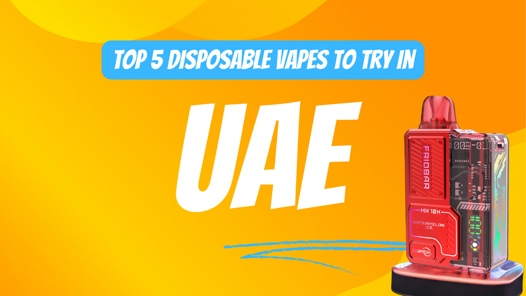 an thumbnail about a blog post named top 5 disposable vapes to try in uae