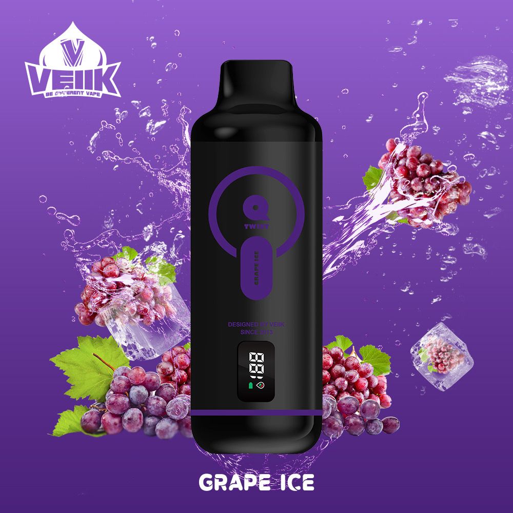 VEIIK MICKO Q TWIST 12000 Puffs Disposable Vape grape ice