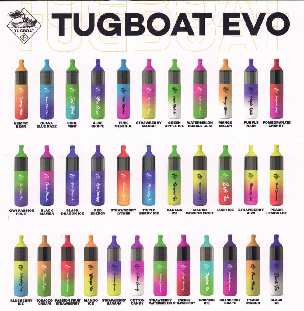tugboat evo flavors from vape throne