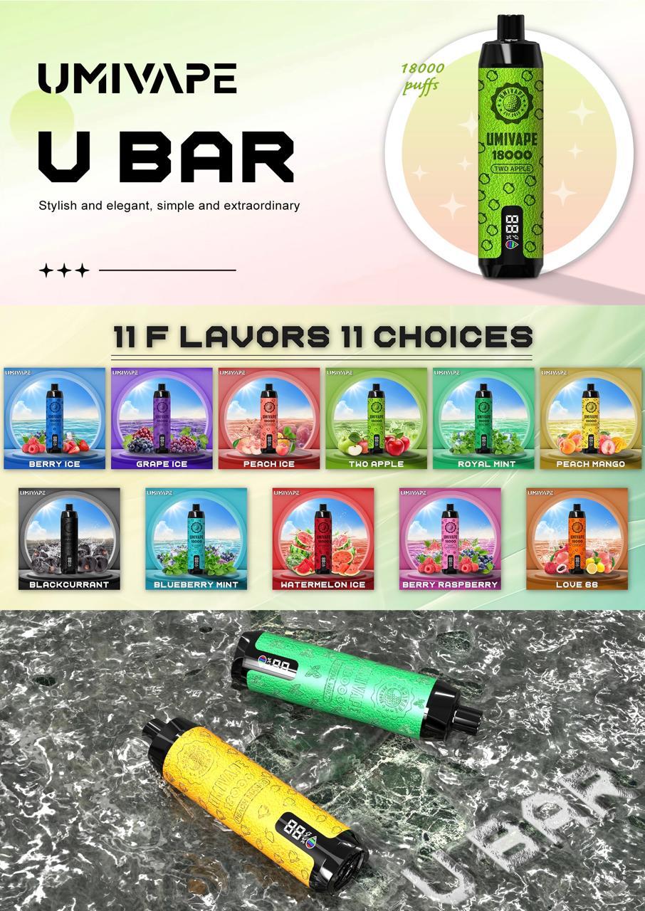 Discover UMIVAPE U Bar 18000 Puffs