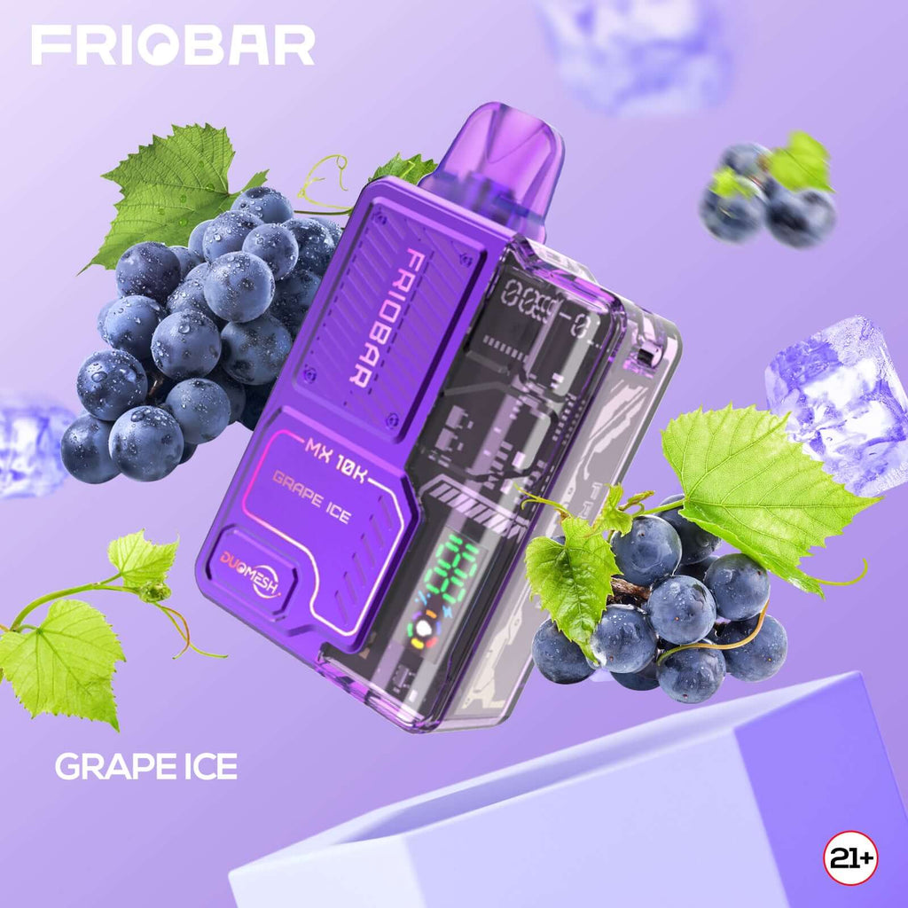 Friobar MX 10000 PUFFS Disposable Vape grape ice