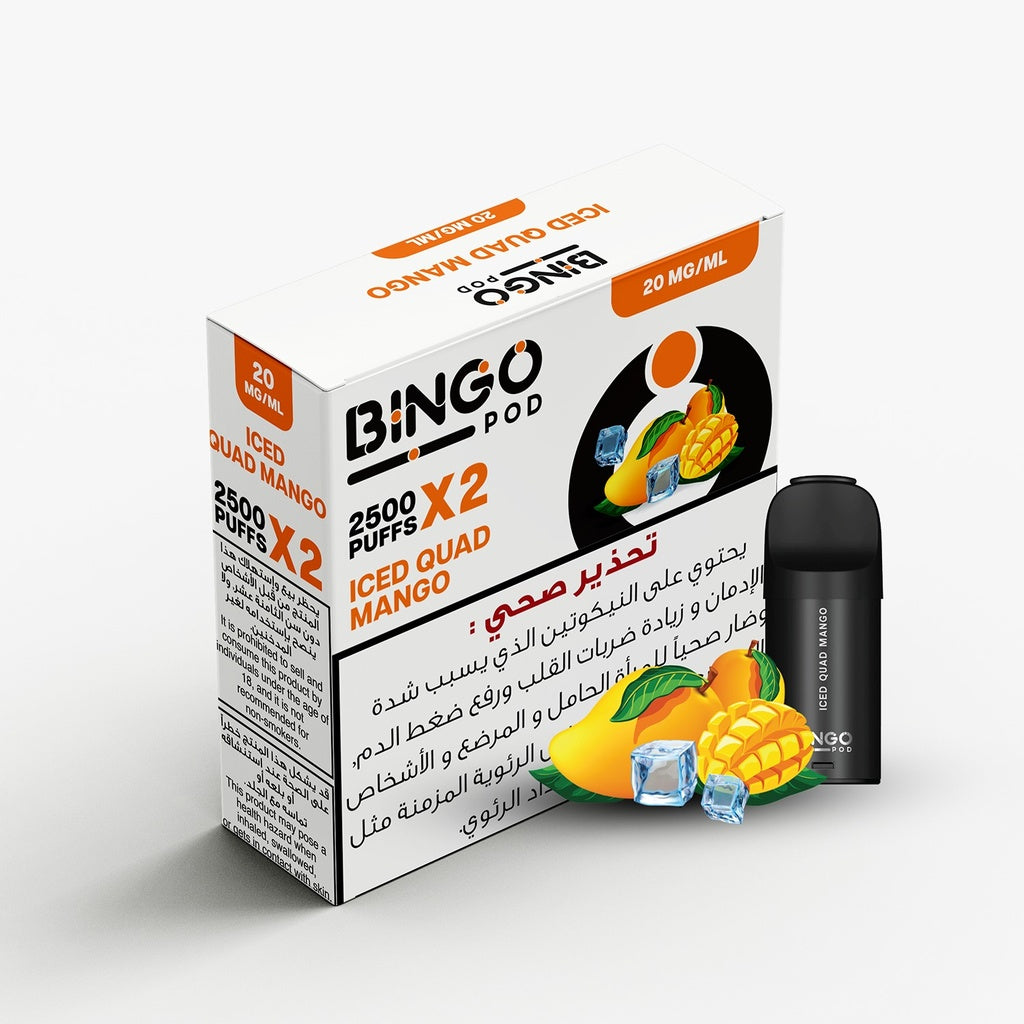 Bingo Pre-Filled Pods Disposable 2500 Puffs ( 20MG)