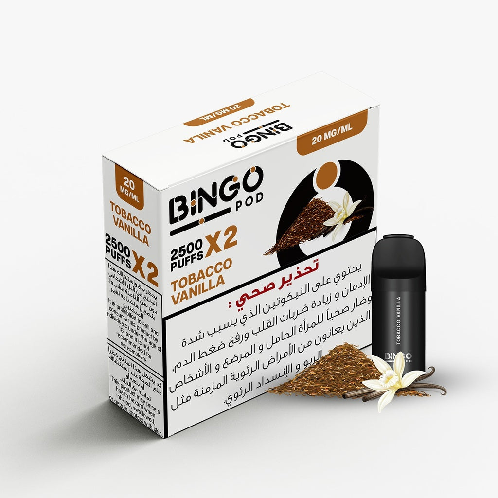 Bingo Pre-Filled Pods Disposable 2500 Puffs ( 20MG)