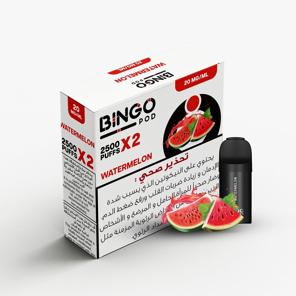 Bingo Pre-Filled Pods Disposable 2500 Puffs ( 20MG)