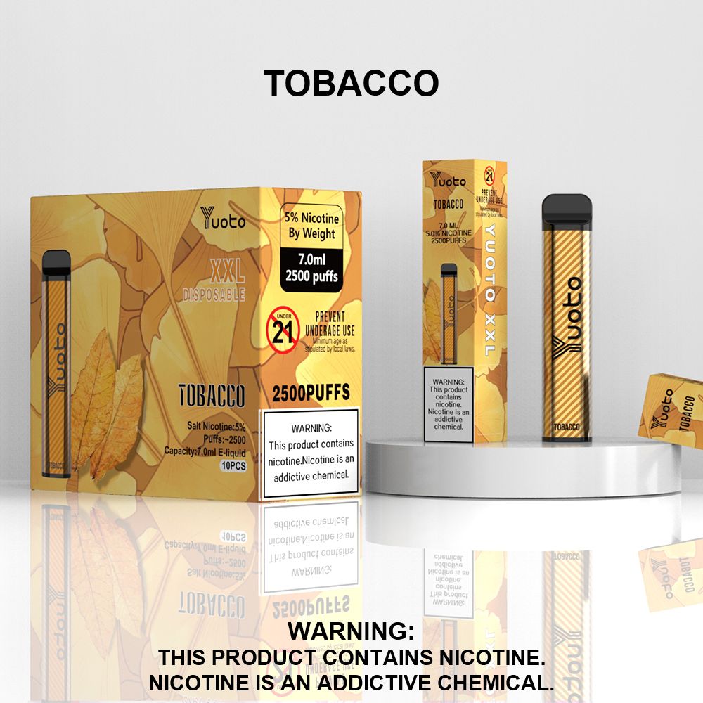 Yuoto XXL 2500 PUFFS Disposable Vape tobacco