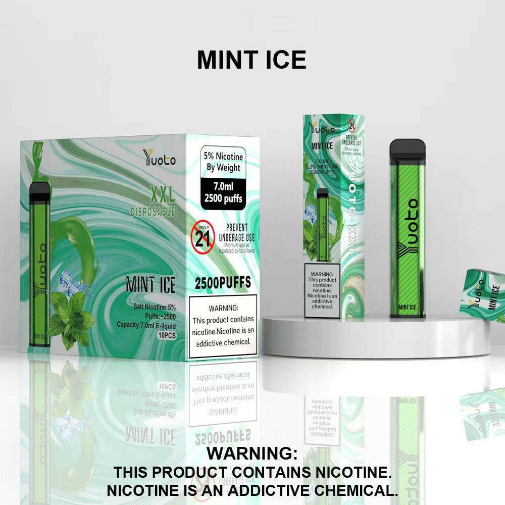 Yuoto XXL 2500 PUFFS Disposable Vape mint ice