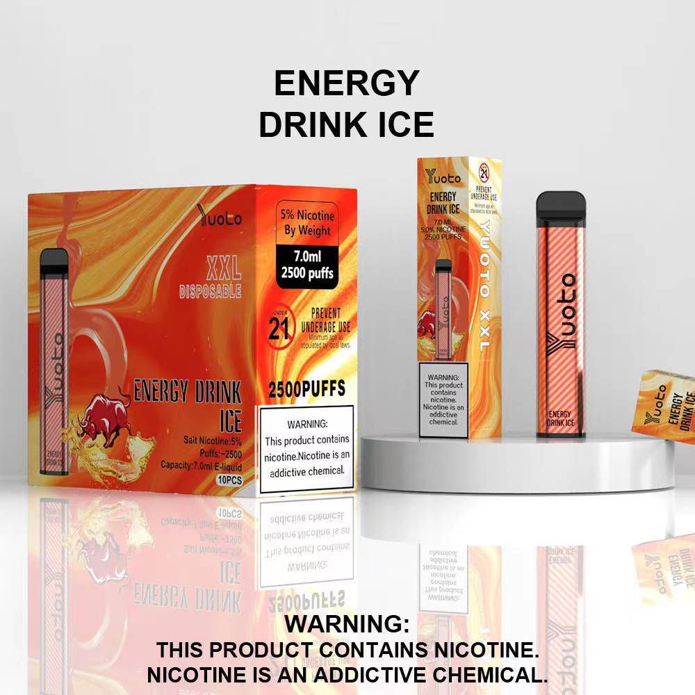 Yuoto XXL 2500 PUFFS Disposable Vape energy drink ice