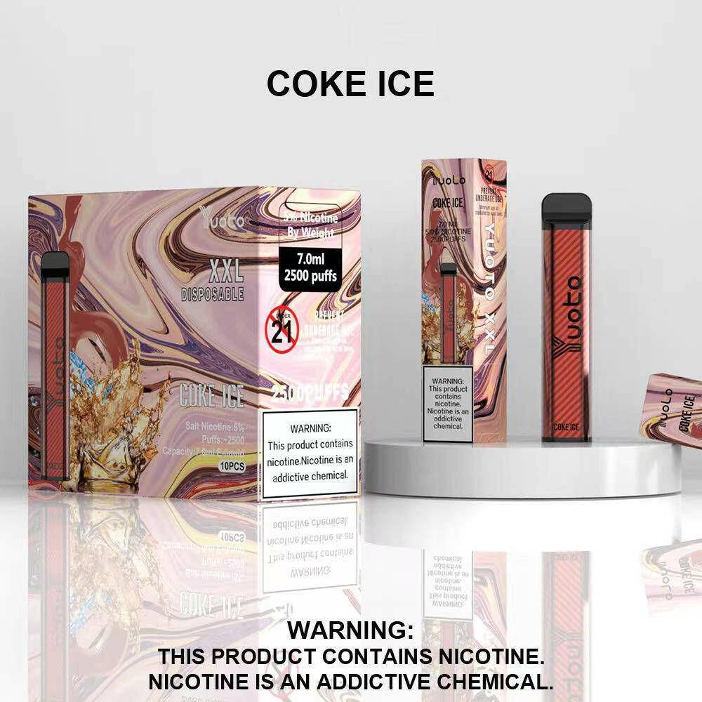 Yuoto XXL 2500 PUFFS Disposable Vape coke ice