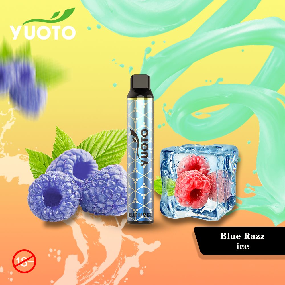 Yuoto Luscious 3000 PUFFS Disposable Vape blue razz ice