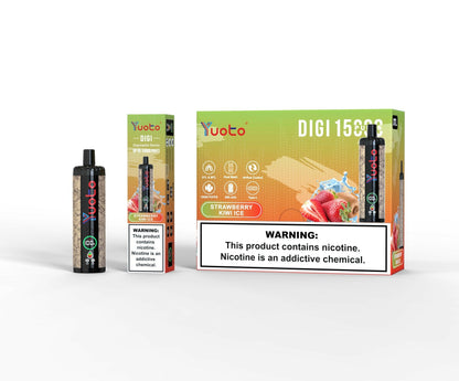 Yuoto Digi 15000 PUFFS Disposable Vape strawberry kiwi ice 