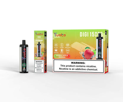 Yuoto Digi 15000 PUFFS Disposable Vape double apple hookah