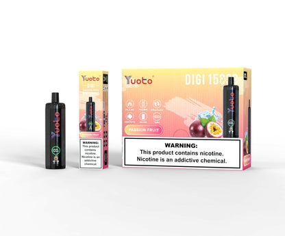 Yuoto Digi 15000 PUFFS Disposable Vape passion fruit 