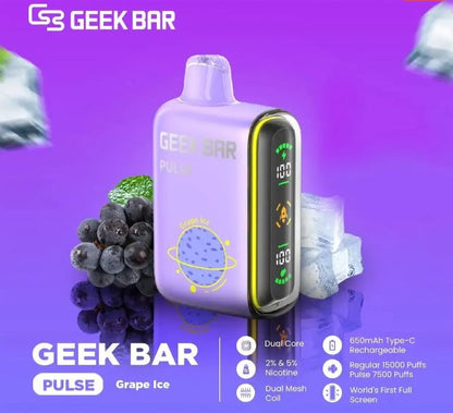 GEEK BAR PULSE DISPOSABLE VAPES (15,000 PUFFS)