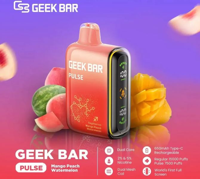 GEEK BAR PULSE DISPOSABLE VAPES (15,000 PUFFS)