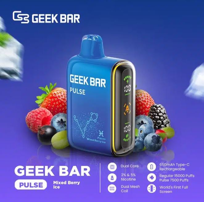 GEEK BAR PULSE DISPOSABLE VAPES (15,000 PUFFS)