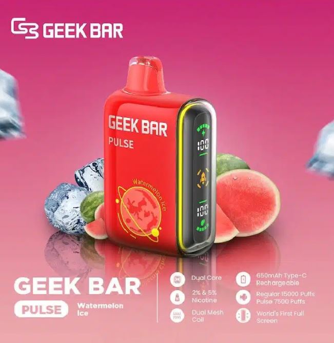 GEEK BAR PULSE DISPOSABLE VAPES (15,000 PUFFS)