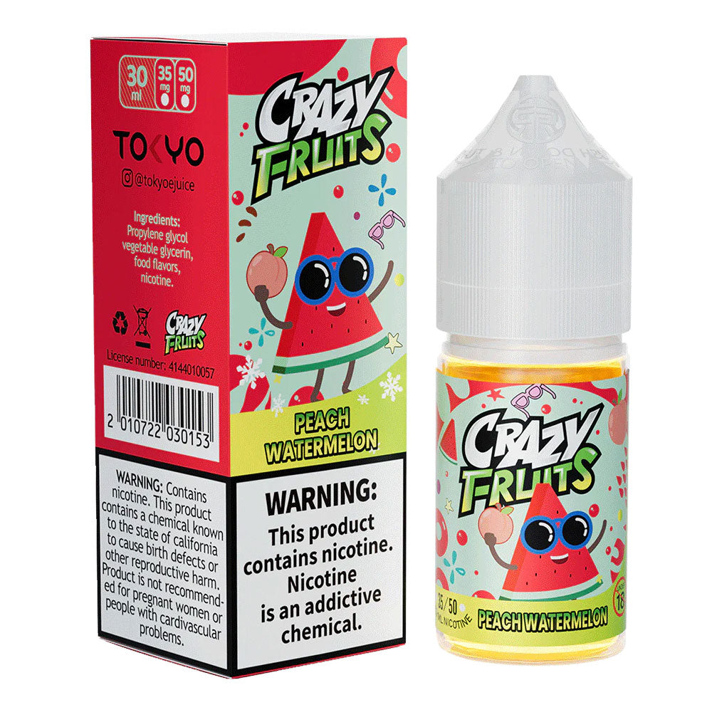 Tokyo Crazy Fruits Peach Watermelon Saltnic 30ml