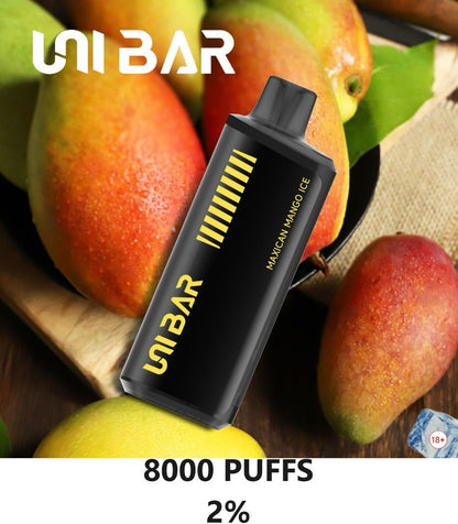 Unibar Rechargeable Disposable Vape (8000 Puffs)