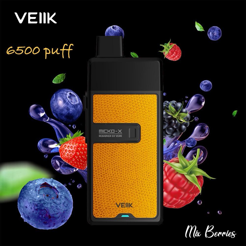 VEIIK MICKO X 6500 PUFFS Disposable Vape mix berries 