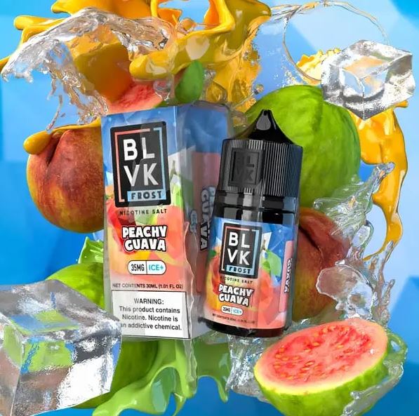 PEACHY GUAVA ICE - BLVK FROST SALTS - 30ML