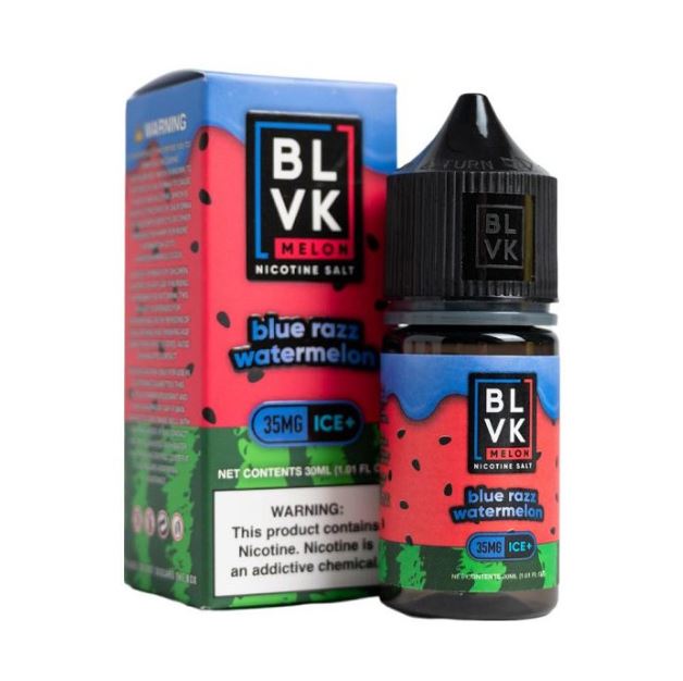 WATERMELON BLUE RAZZ ICE - BLVK MELON SALTS - 30ML