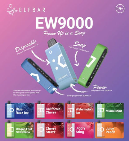 ELF Bar EW9000 Puffs Disposable Pre-filled Pod Kit