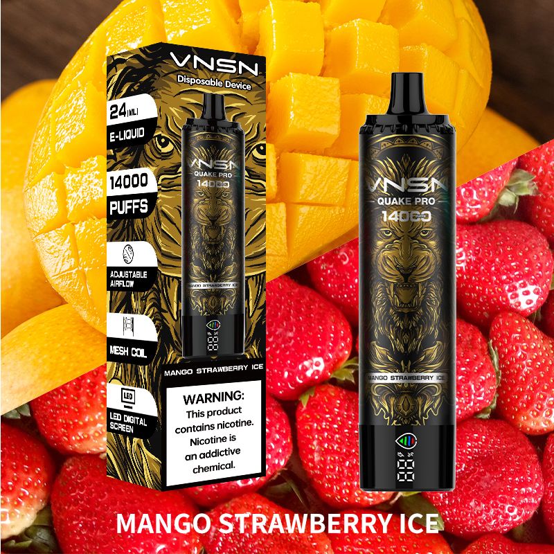 VNSN Quake Pro 14000 Puffs Disposable Vape mango strawberry ice