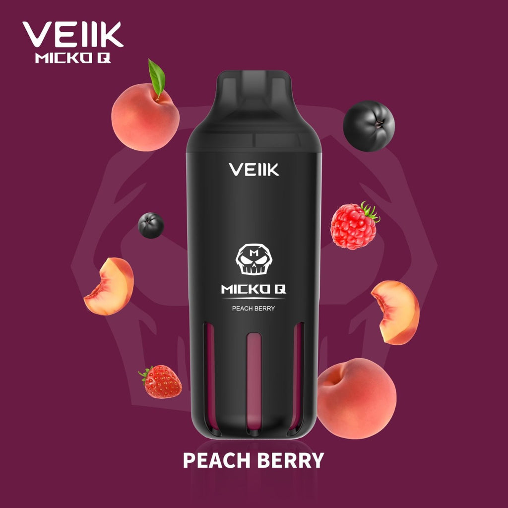 VEIIK MICKO Q 5500 PUFFS Disposable Vape peach berry 