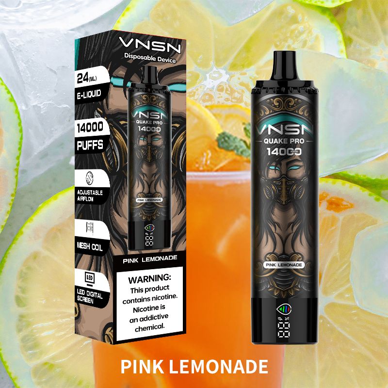 VNSN Quake Pro 14000 Puffs Disposable Vape pink lemonade vnsn