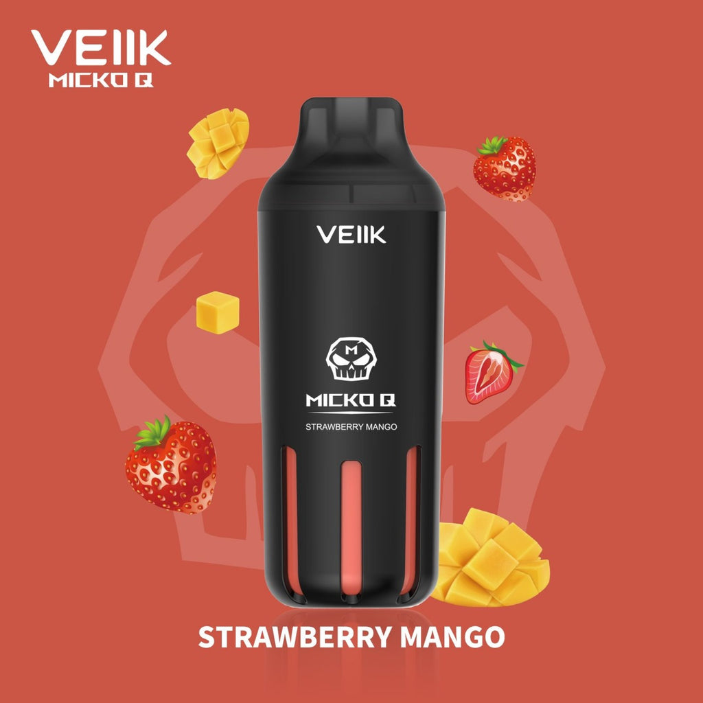 VEIIK MICKO Q 5500 PUFFS Disposable Vape strawberry mango 
