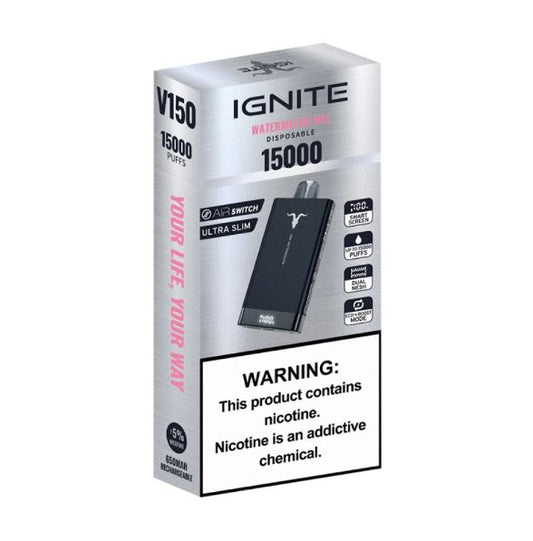 IGNITE - V150 Rechargeable Disposable Vape (15,000 Puffs)