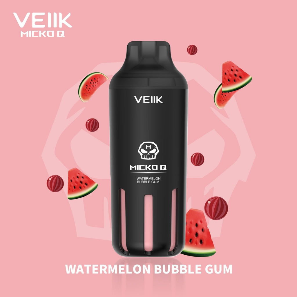 VEIIK MICKO Q 5500 PUFFS Disposable Vape watermelon bubble gum